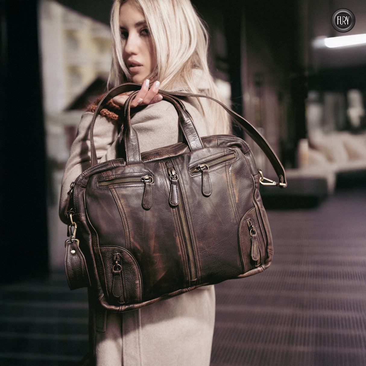 Borsa Heritage 49 in pelle - Edizione limitata