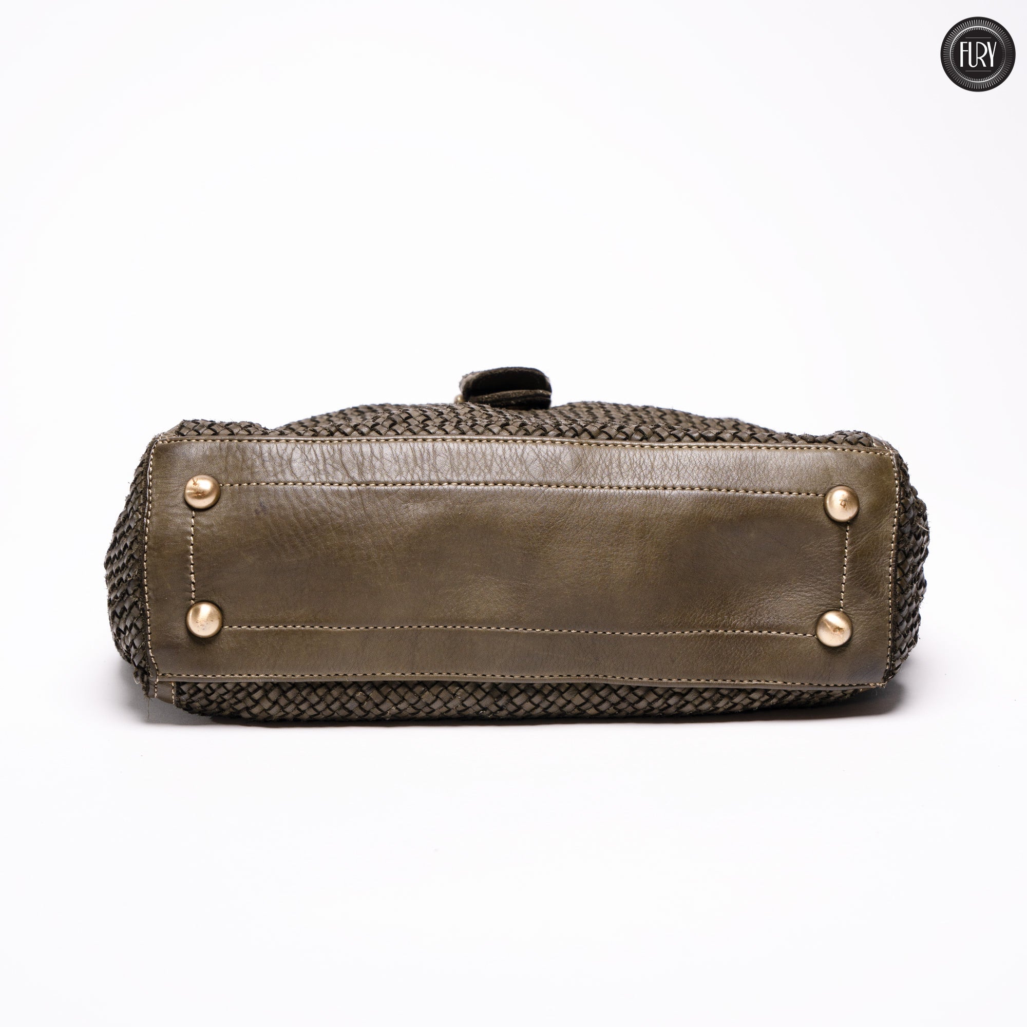 Borsa Camilla in pelle intrecciata