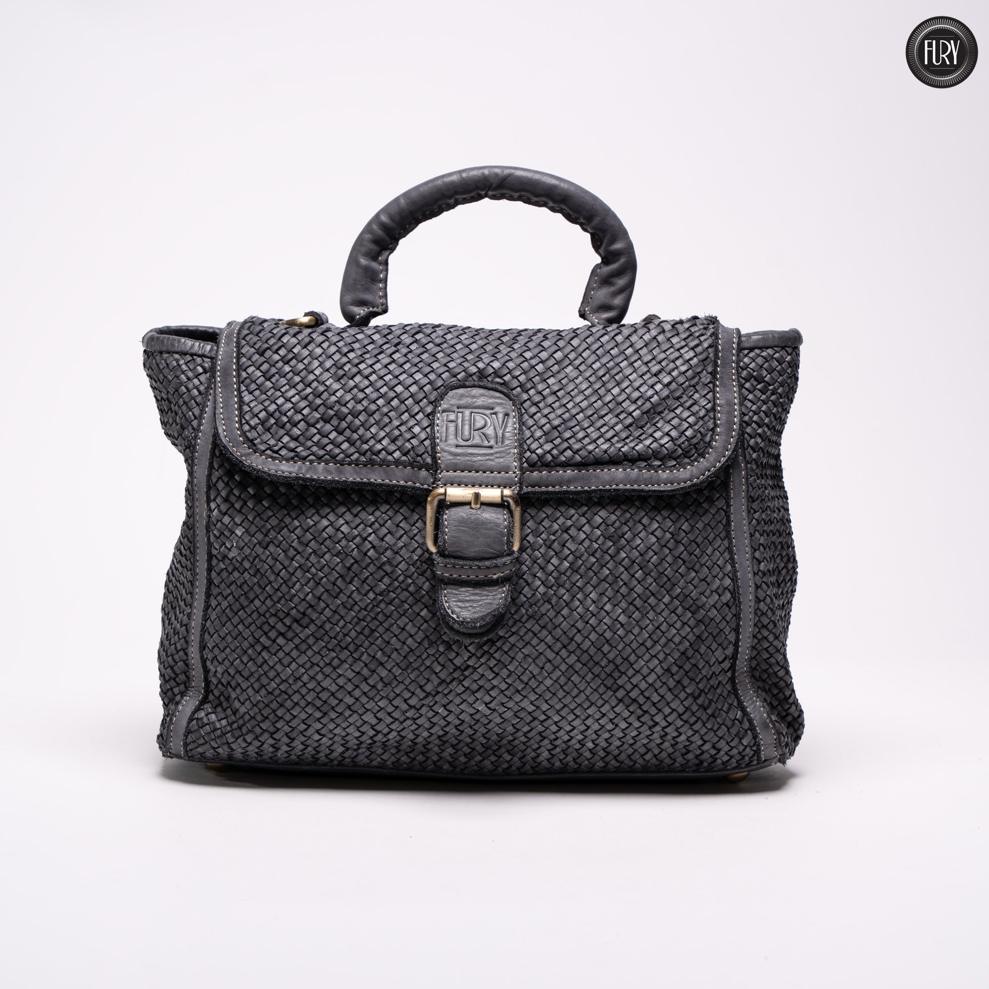 Borsa Camilla in pelle intrecciata