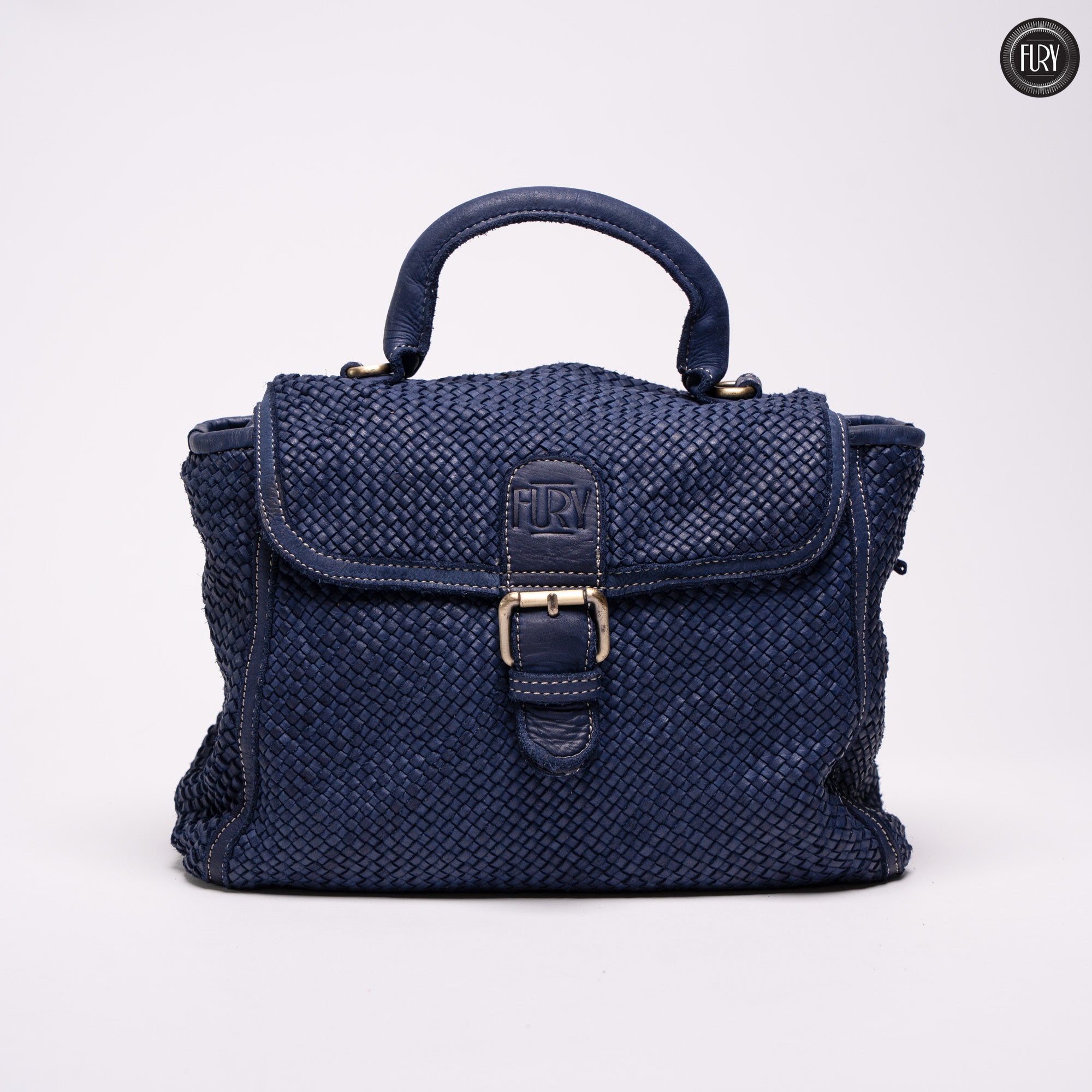 Borsa Camilla in pelle intrecciata