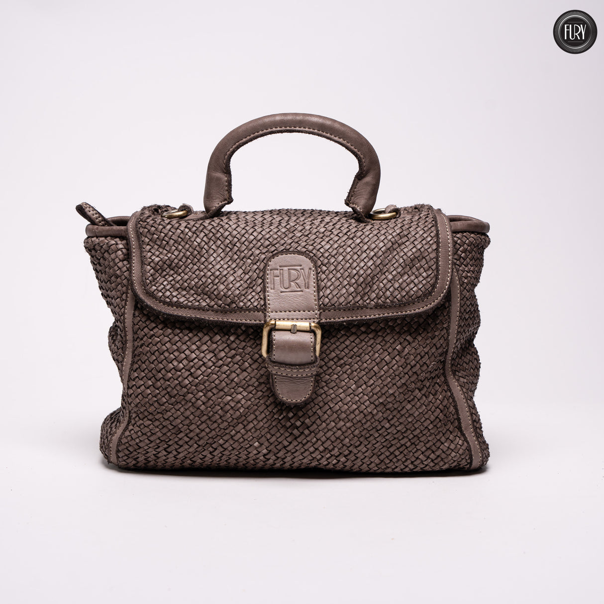 Borsa Camilla in pelle intrecciata