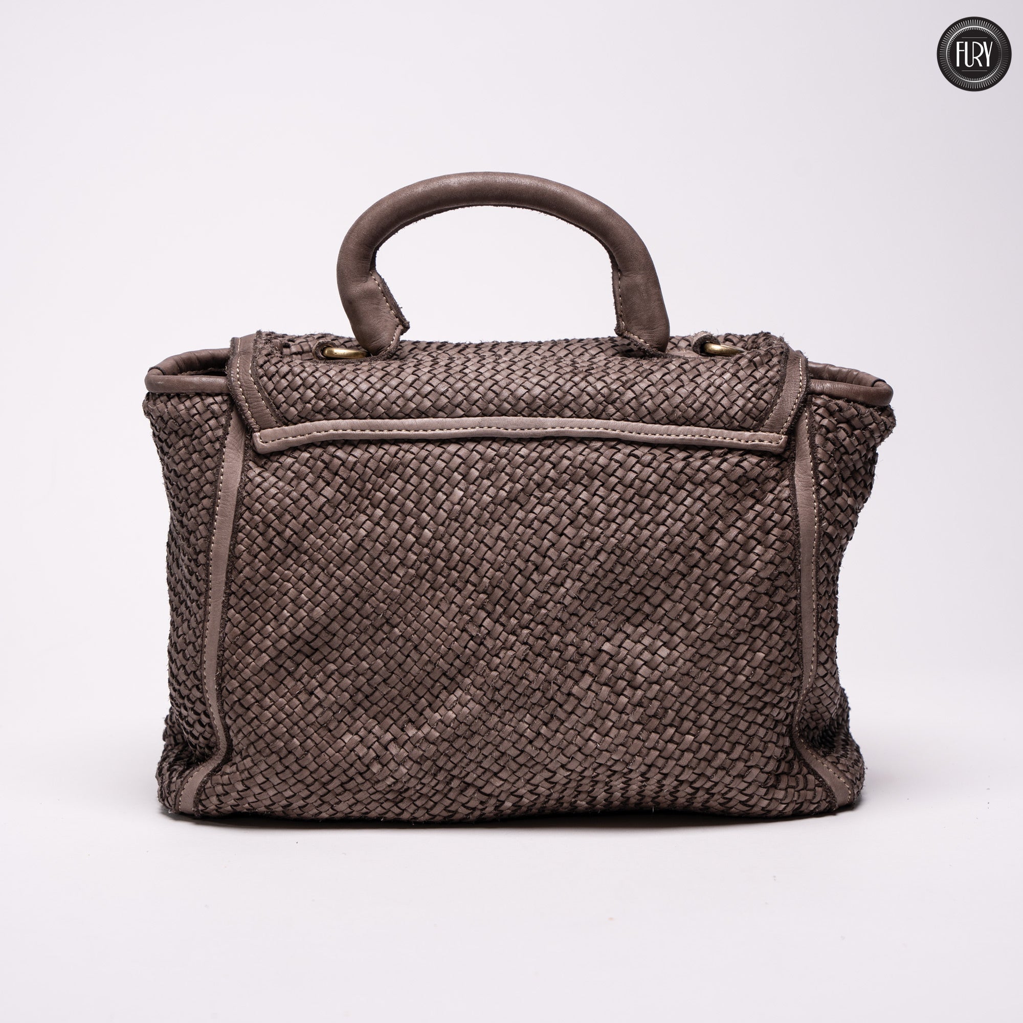 Borsa Camilla in pelle intrecciata