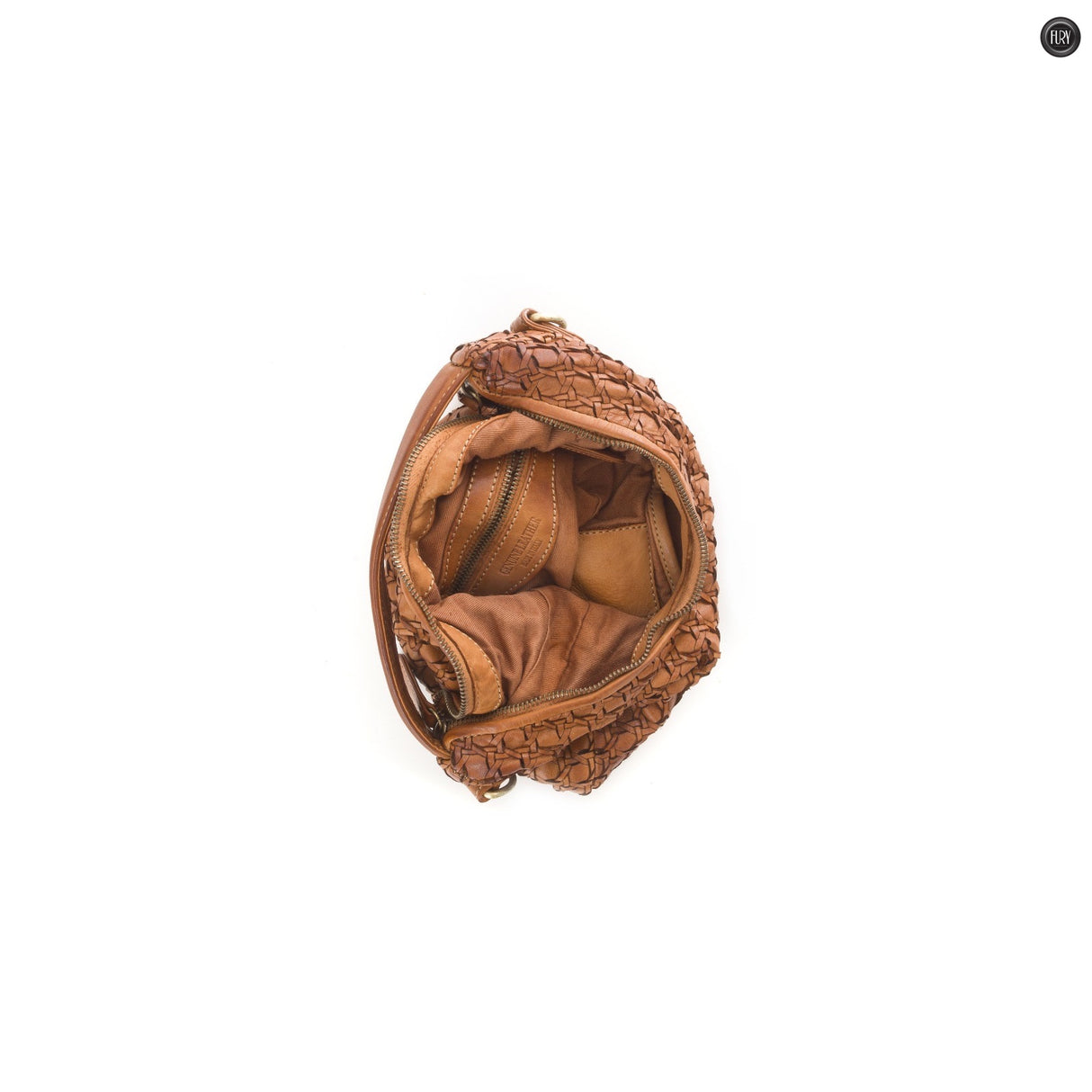 Borsa Selene in pelle intrecciata