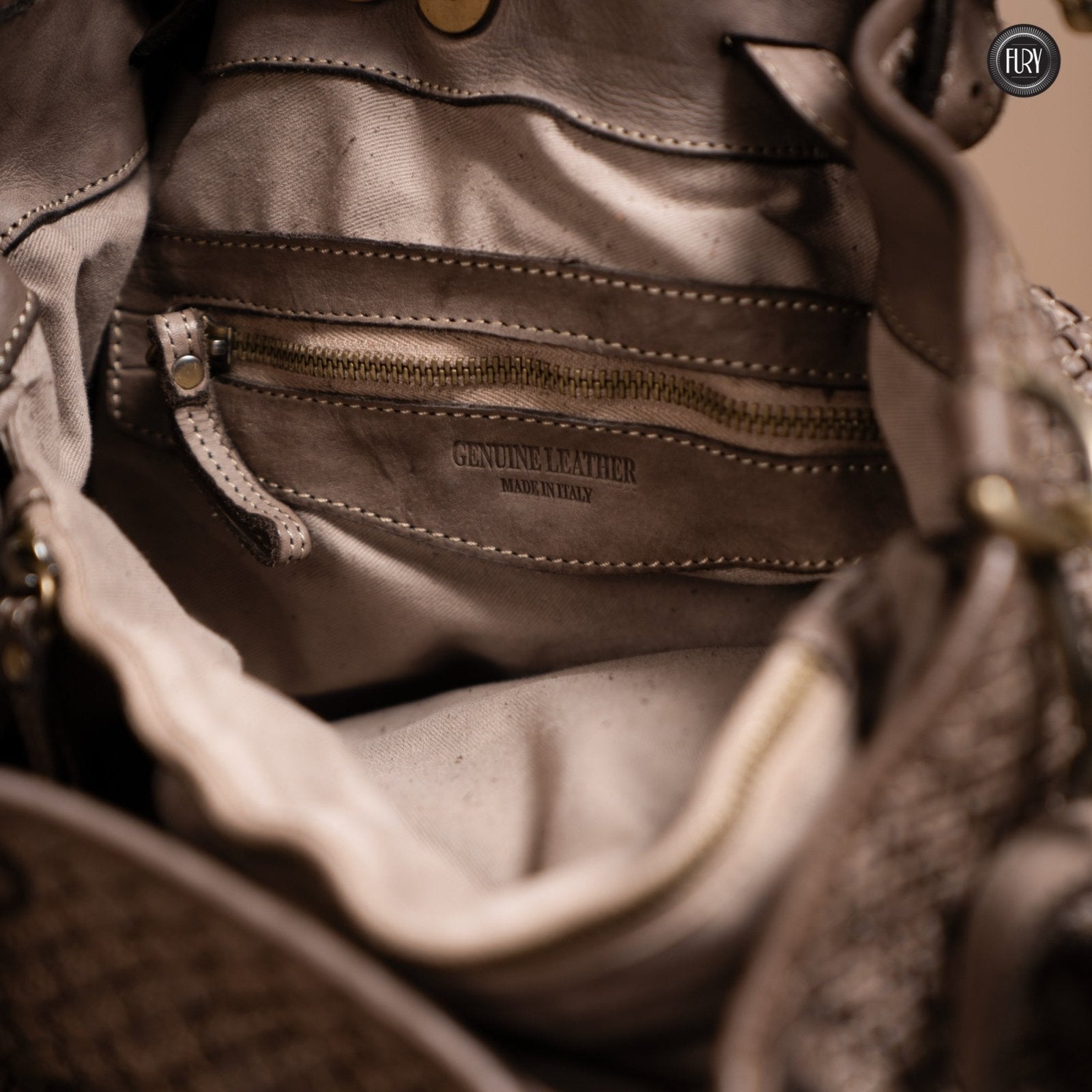 Borsa Agata in pelle intrecciata - Fury