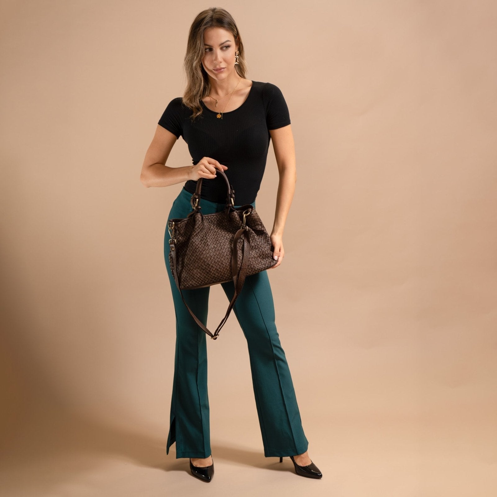 Borsa Agata in pelle intrecciata - Fury