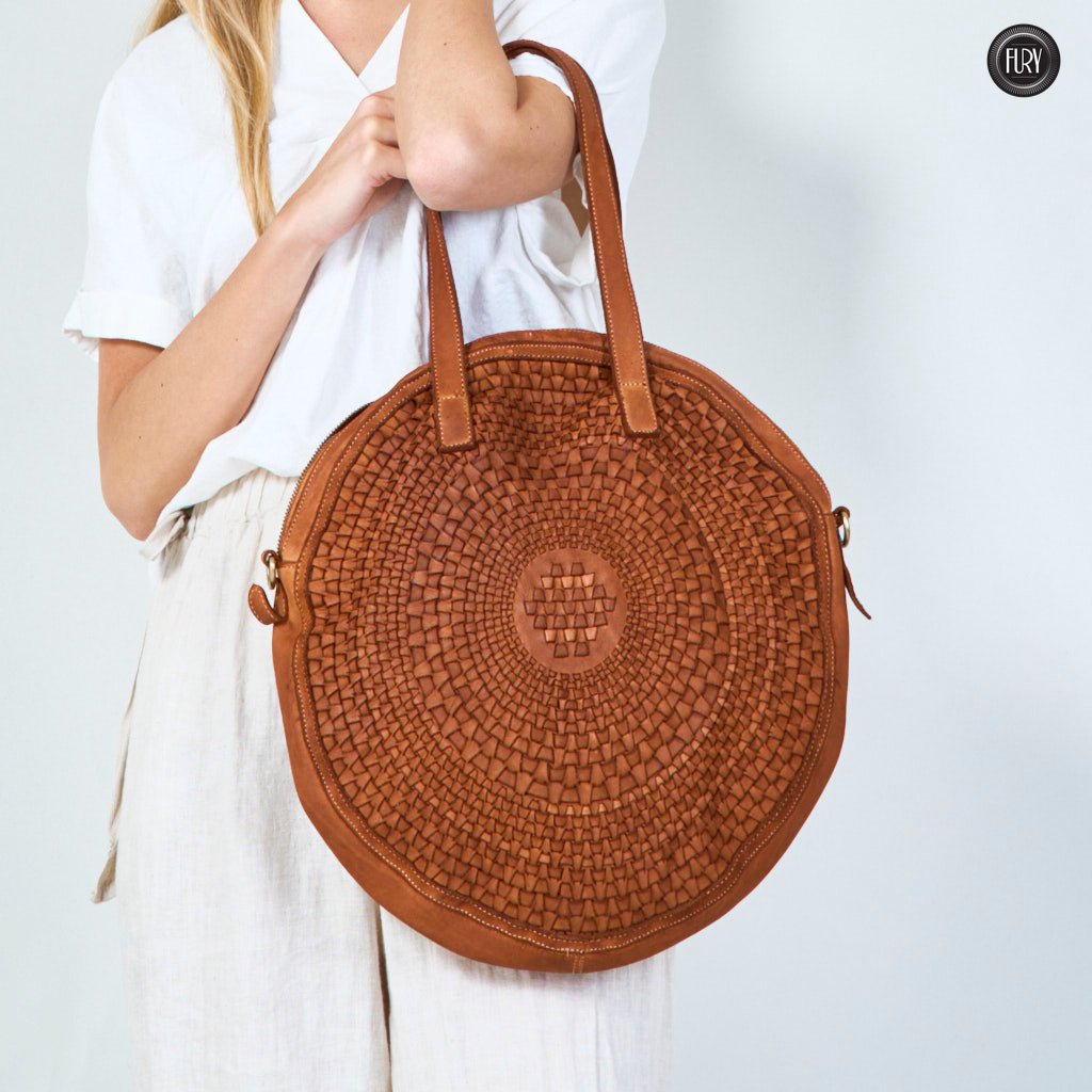 Borsa Aurora in pelle intrecciata - Fury