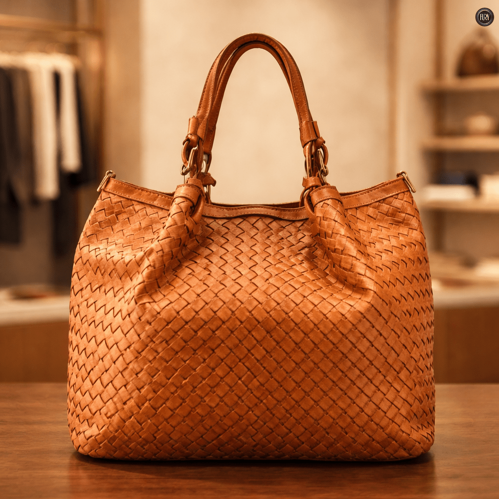 Borsa Caterina Lume in pelle intrecciata - Fury