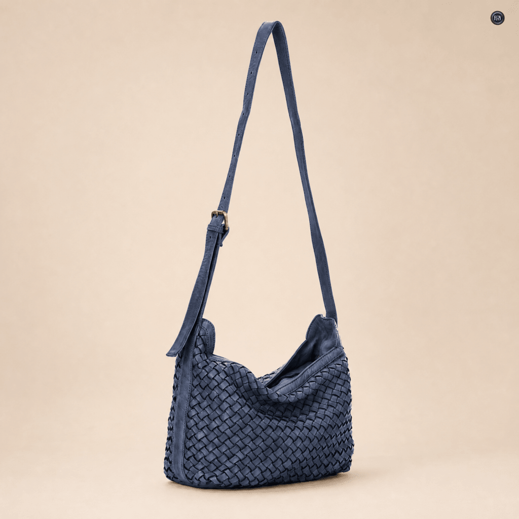 Borsa Fiamma in pelle intrecciata - Fury