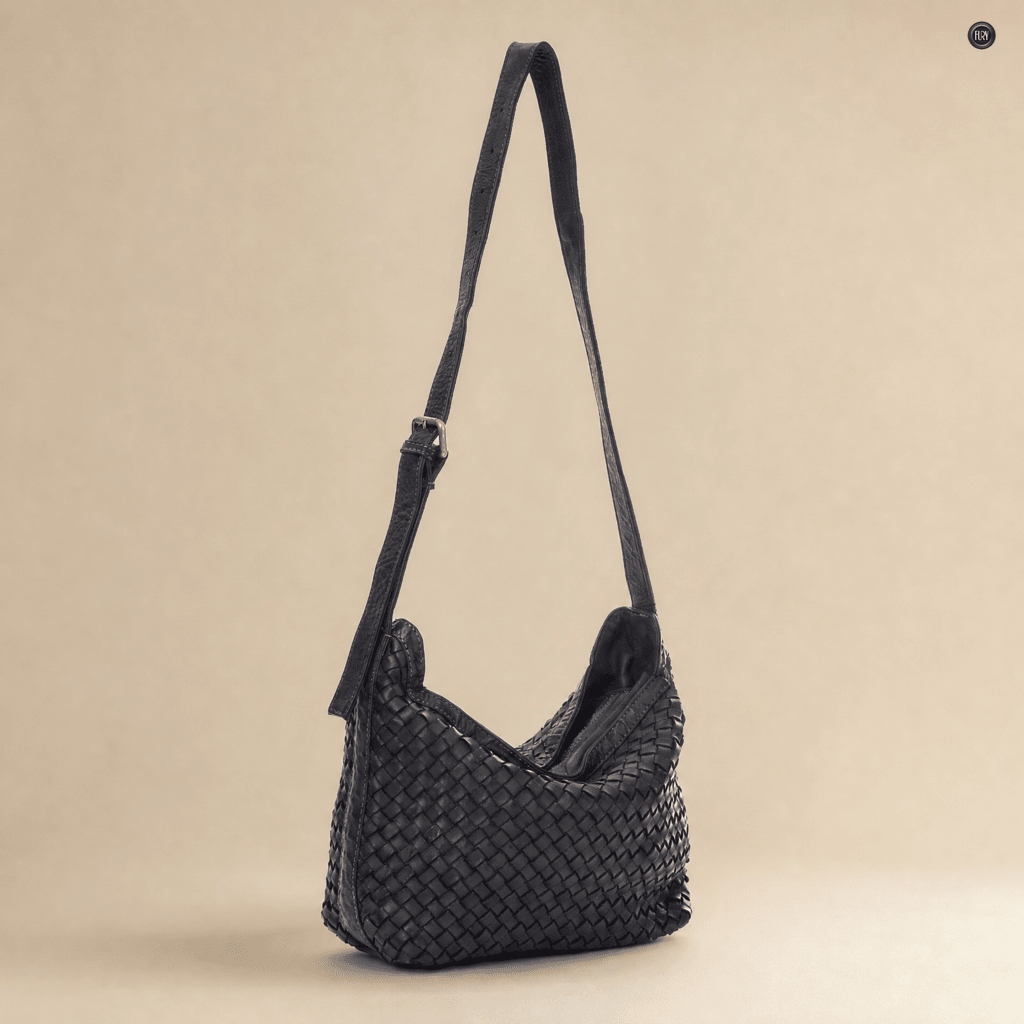 Borsa Fiamma in pelle intrecciata - Fury