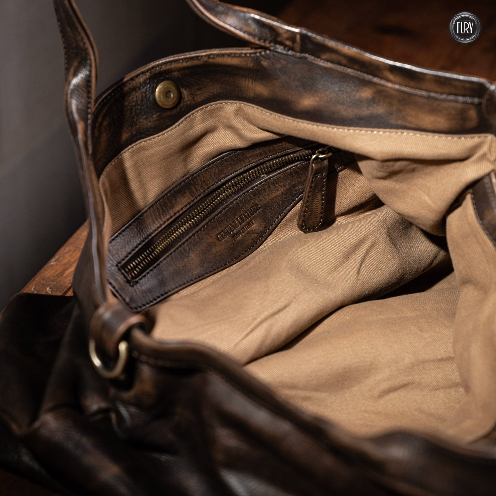 Borsa Heritage 49 in pelle - Edizione limitata - Fury