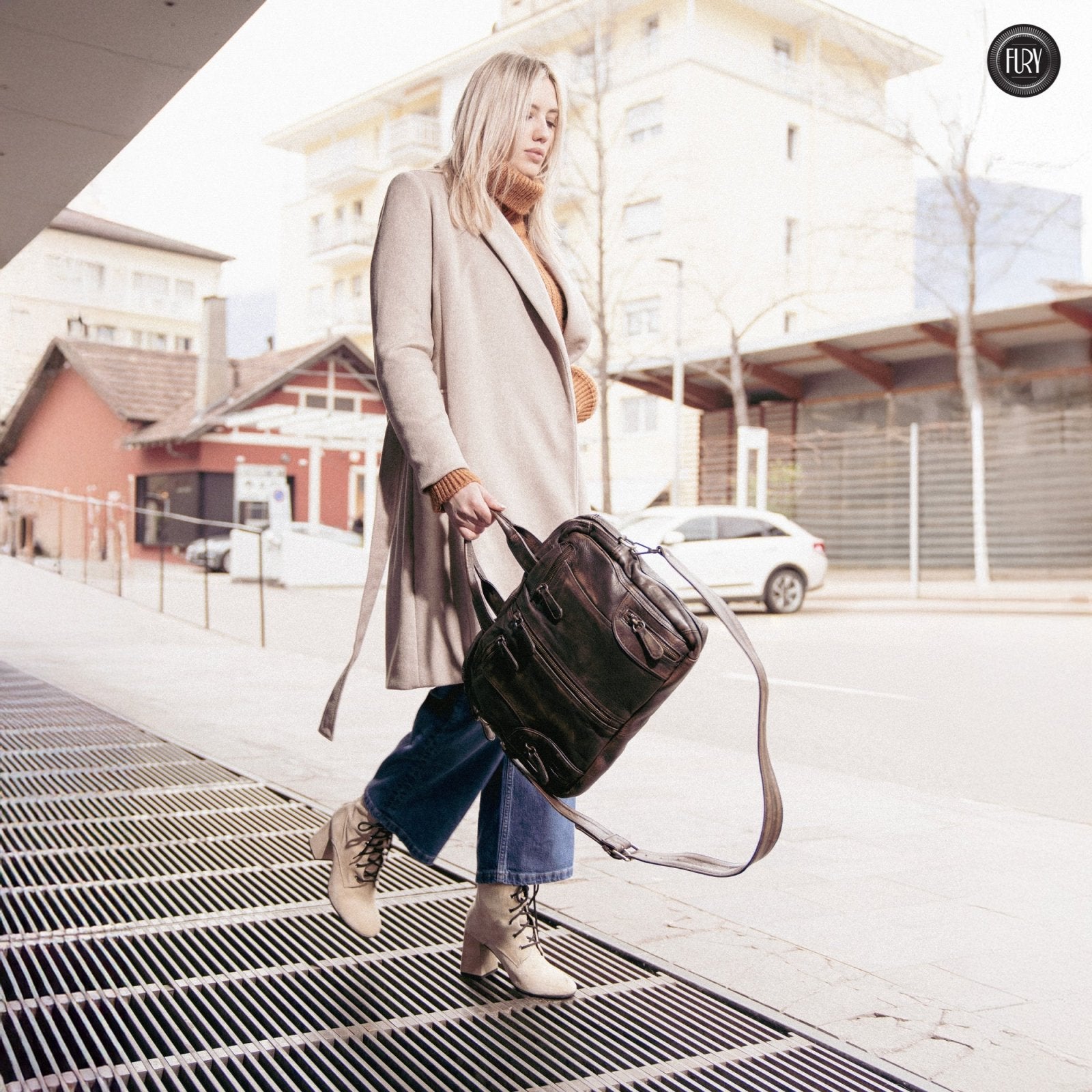 Borsa Heritage 49 in pelle - Edizione limitata - Fury