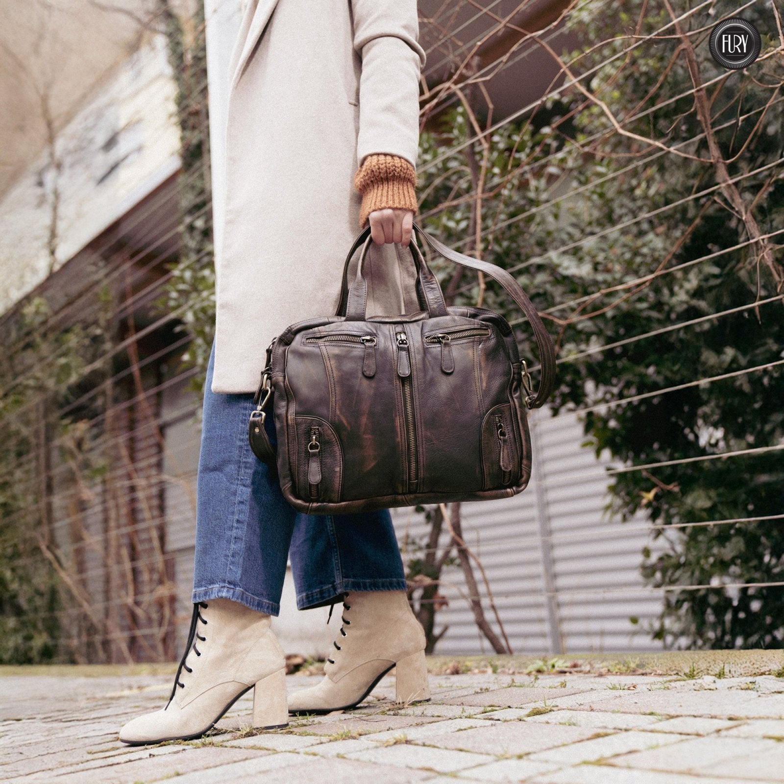 Borsa Heritage 49 in pelle - Edizione limitata - Fury