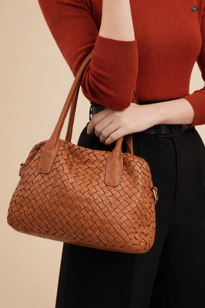 Borsa Lea in pelle intrecciata - Fury