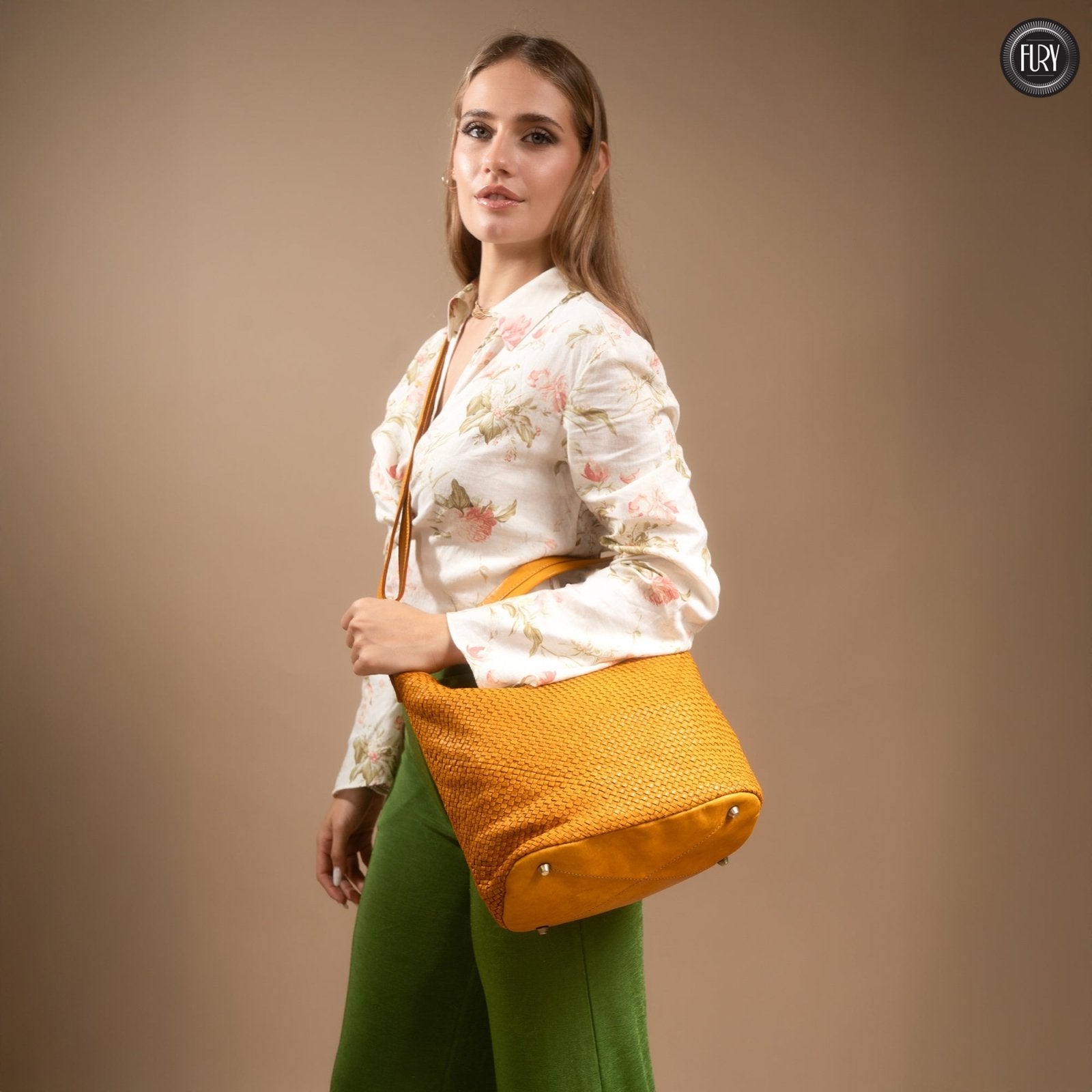 Borsa Linda in pelle intrecciata - Fury