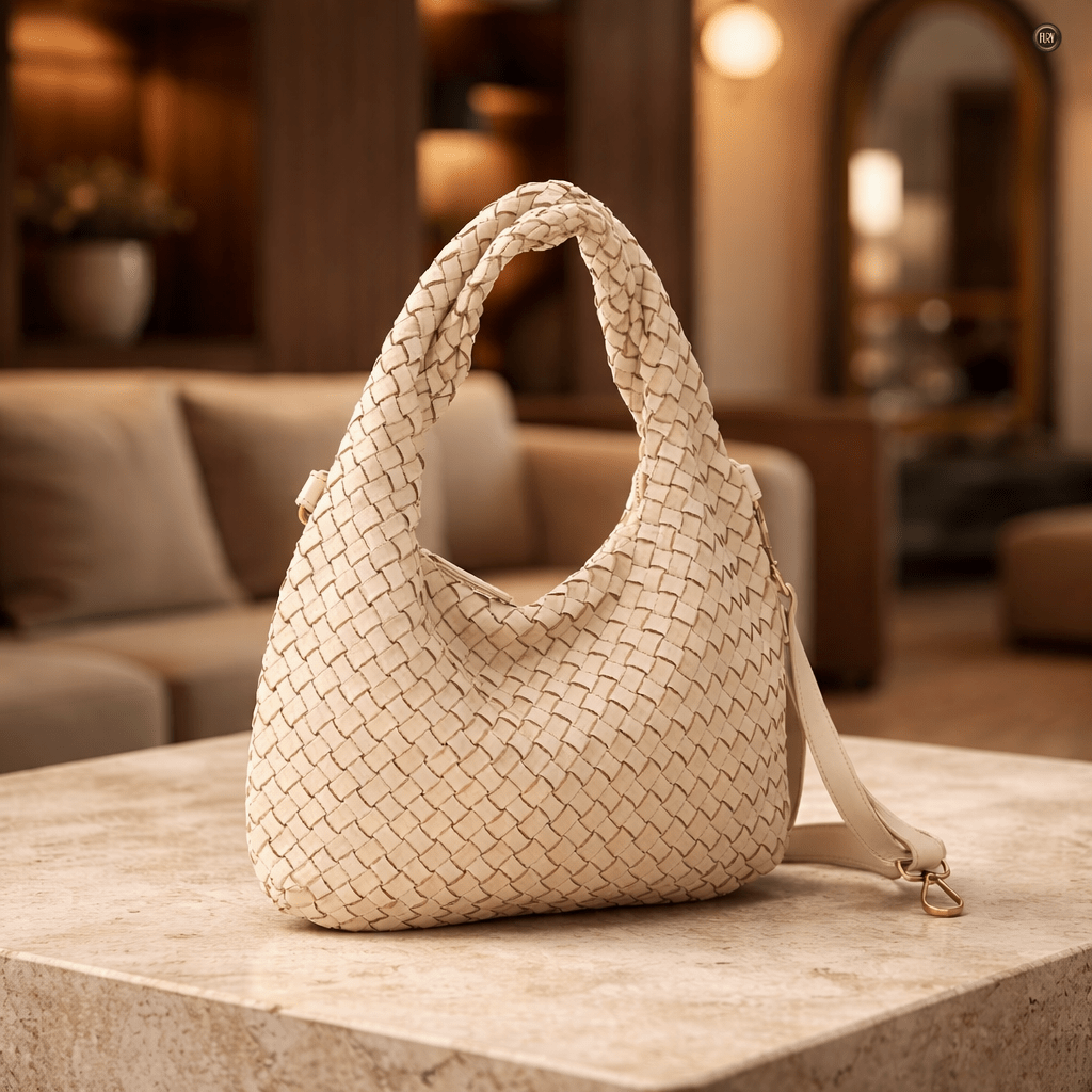 Borsa Livia in pelle intrecciata - Fury