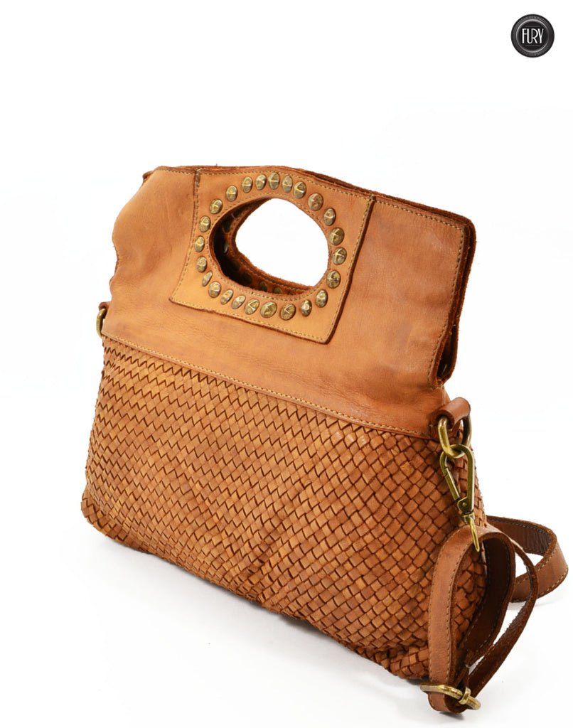 Borsa Noelia in pelle intrecciata - Fury