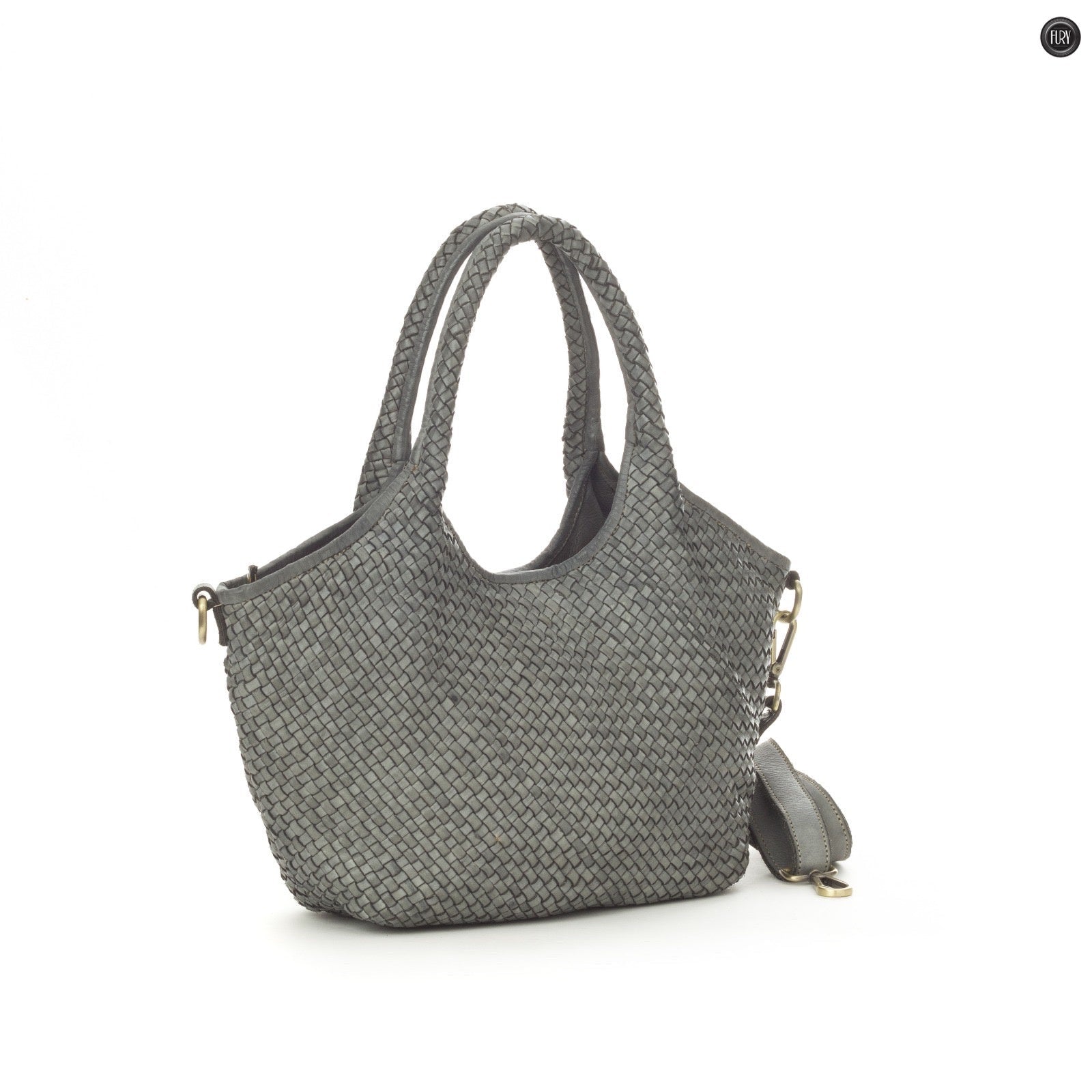 Borsa Nola in pelle intrecciata - Fury