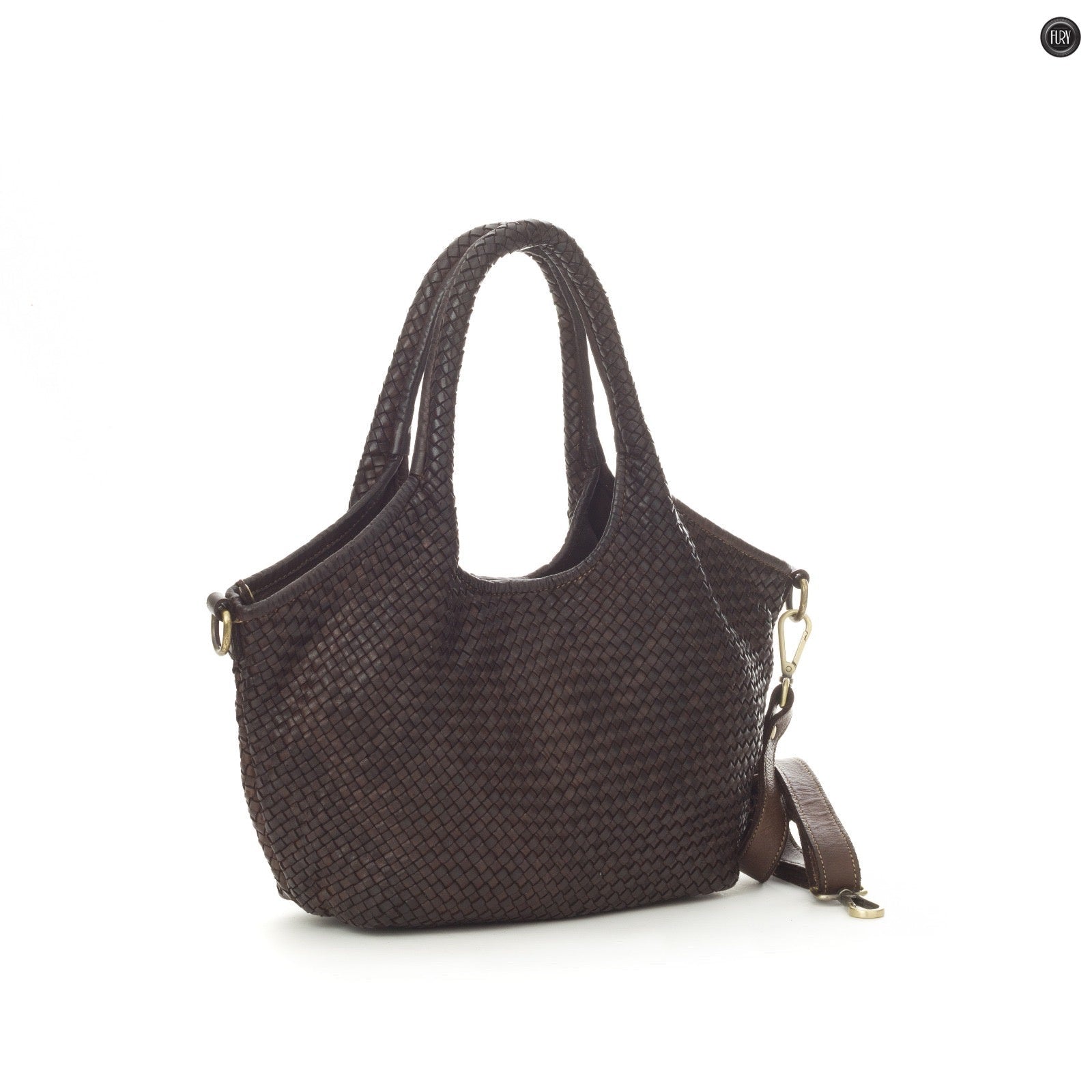 Borsa Nola in pelle intrecciata - Fury