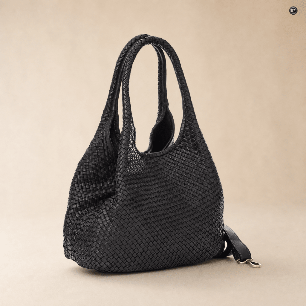 Borsa Nola Maxi in pelle intrecciata - Fury