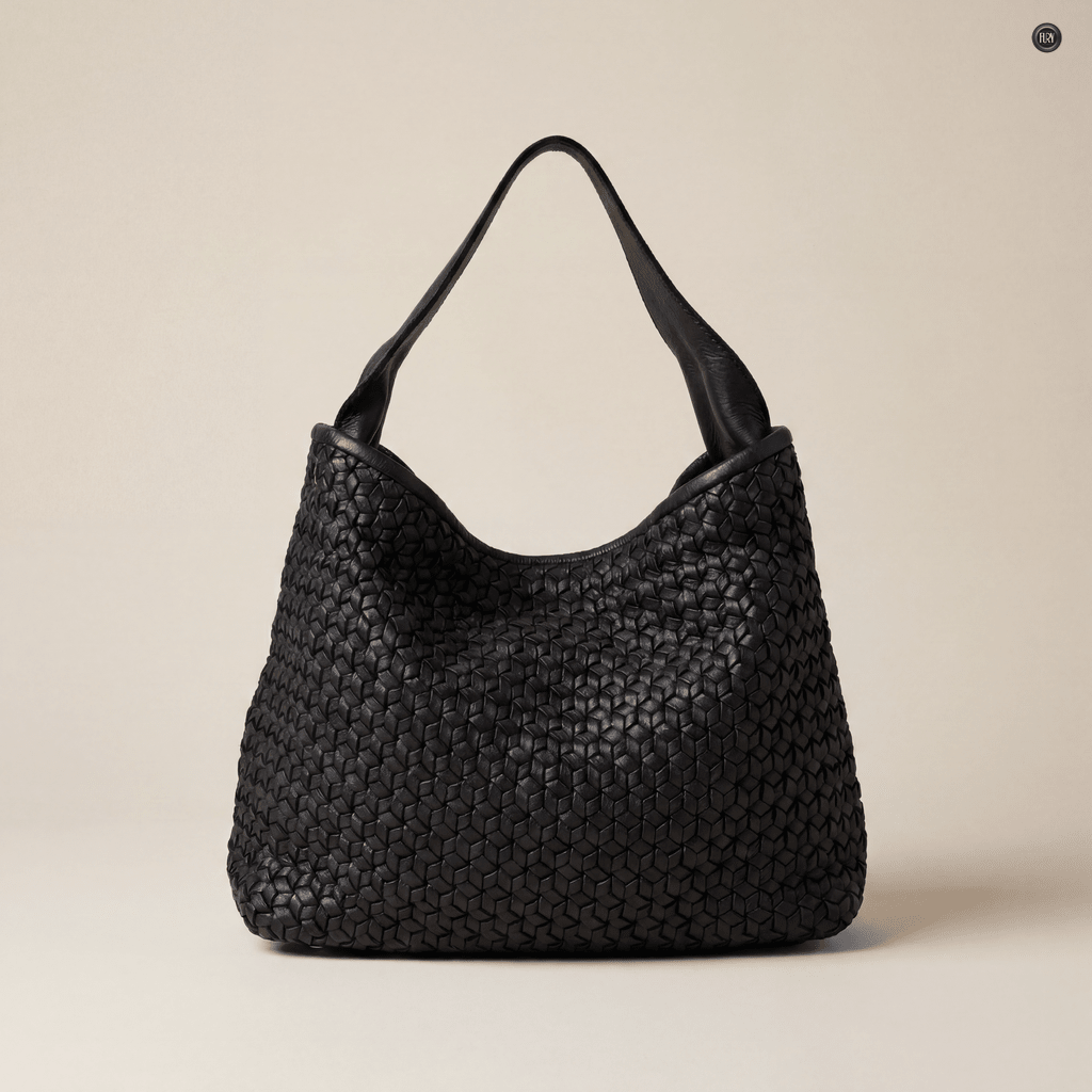 Borsa Tea maxi in pelle intrecciata - Fury