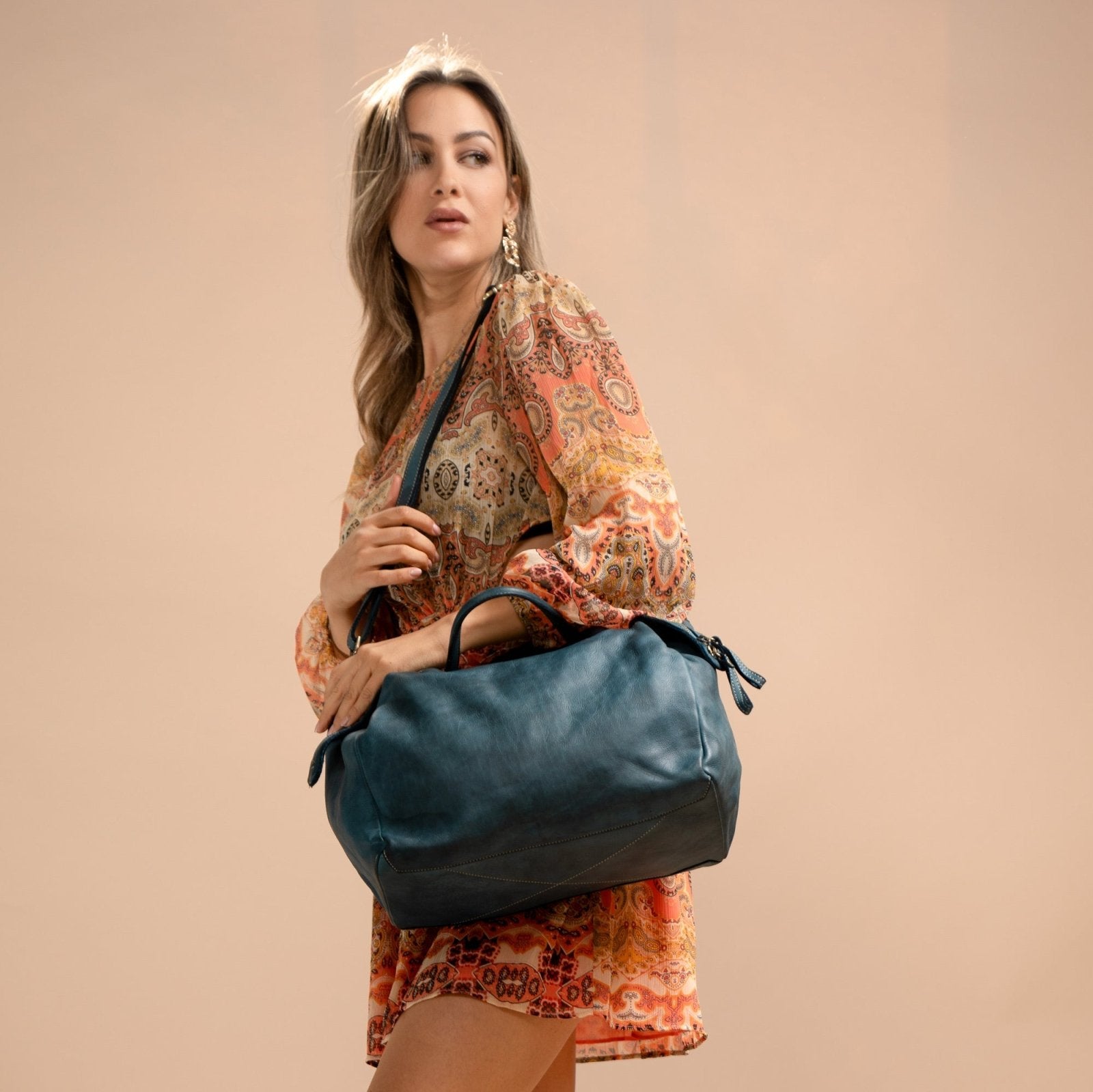 Borsa V in pelle - Fury