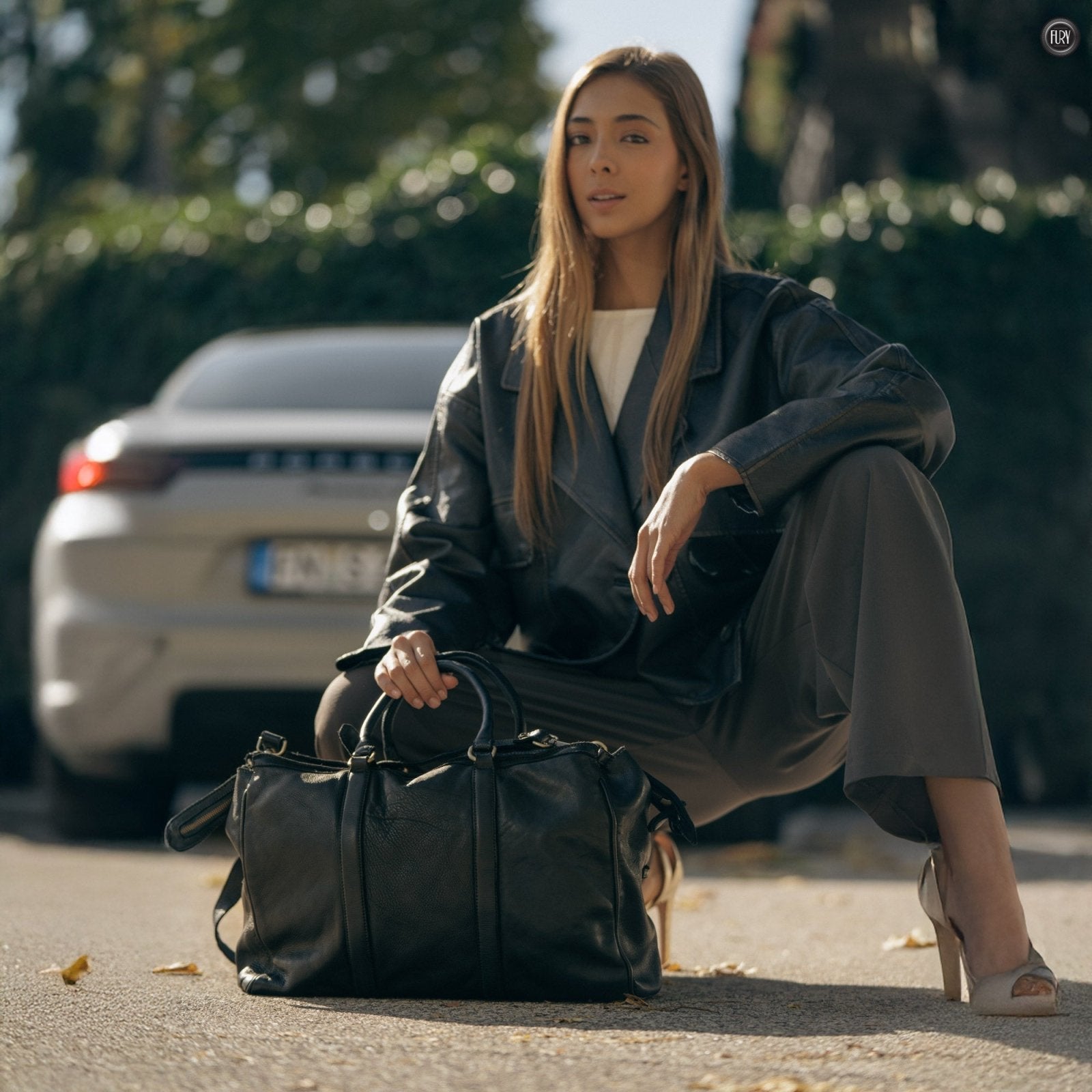 Borsa Virgilio in pelle - Fury