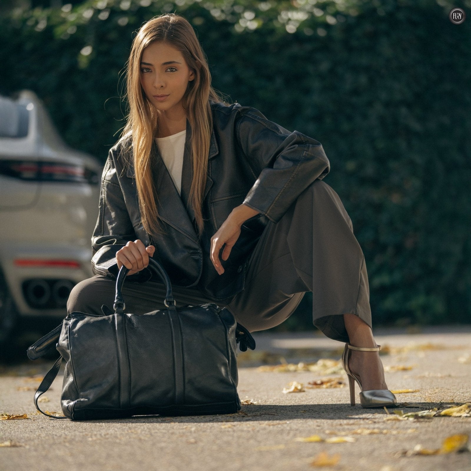 Borsa Virgilio in pelle - Fury