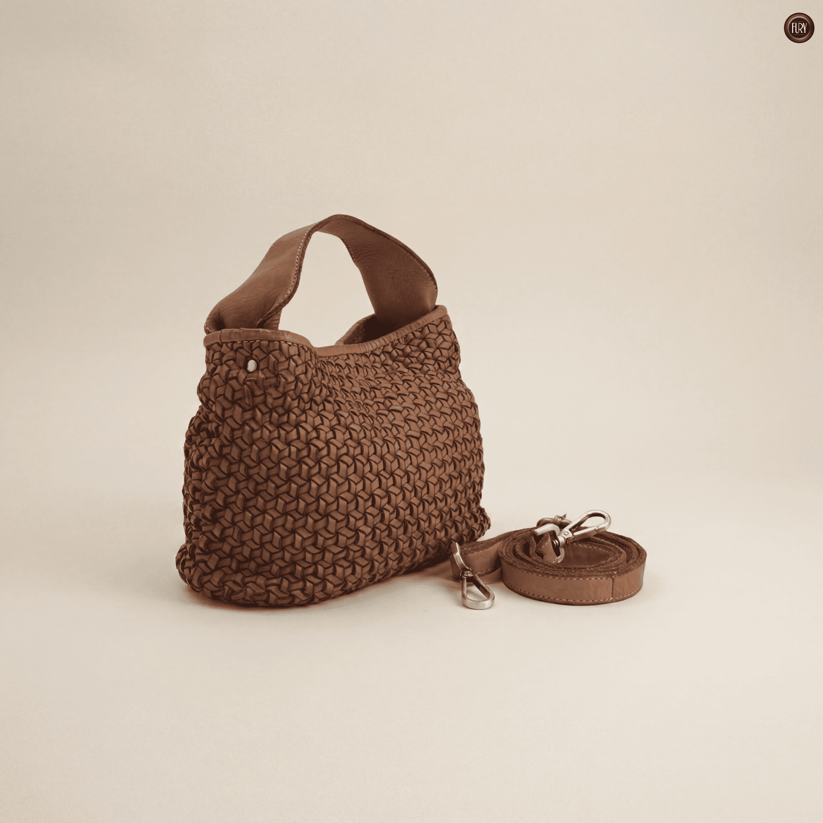 Borsetta Tea in pelle intrecciata - Fury