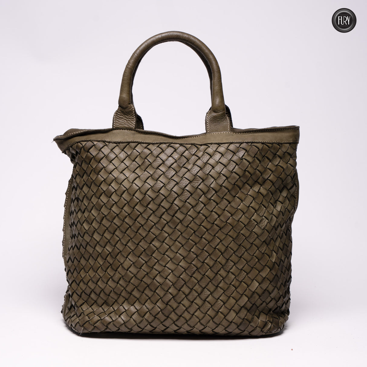 Borsa Virginia in pelle intrecciata