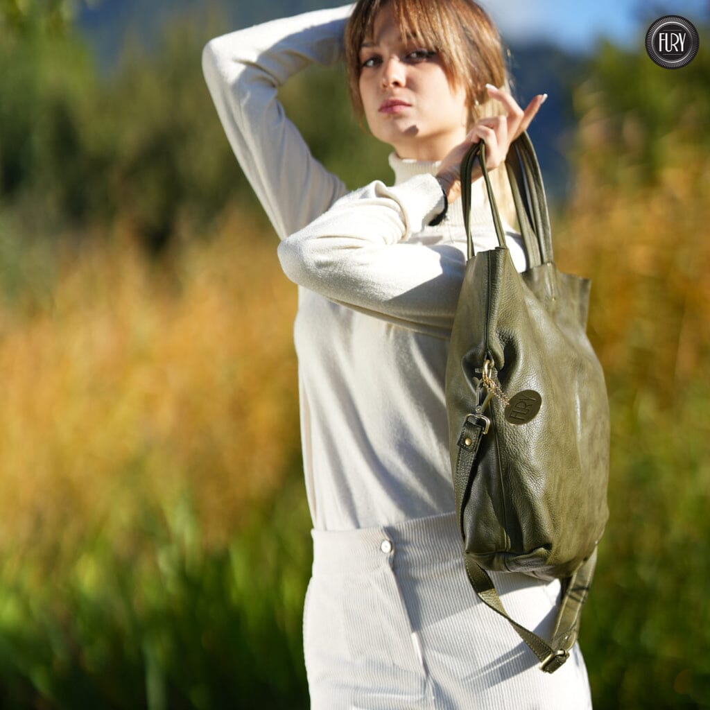 Borsa Aria in pelle Fury