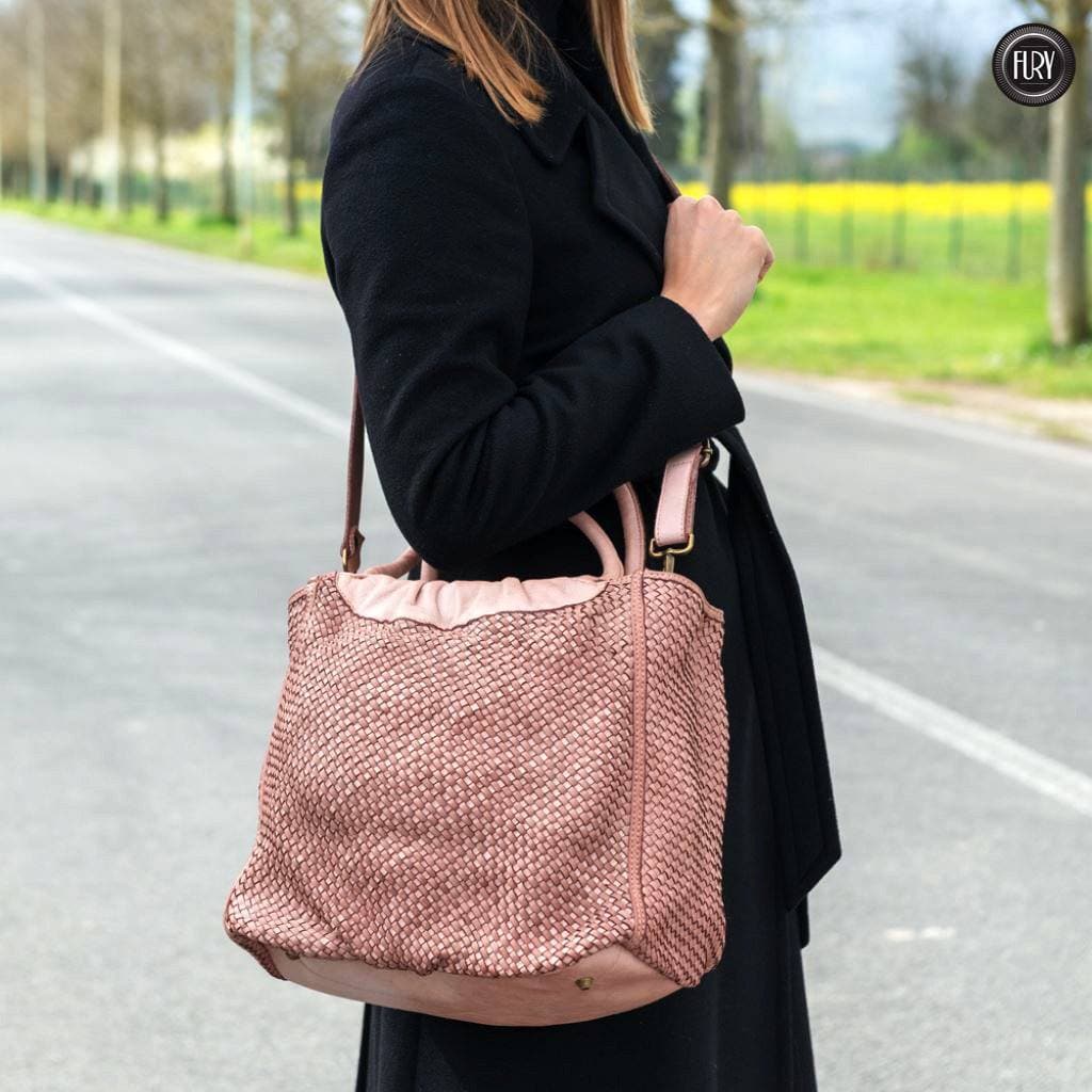 Borsa Prime in pelle intrecciata - Fury