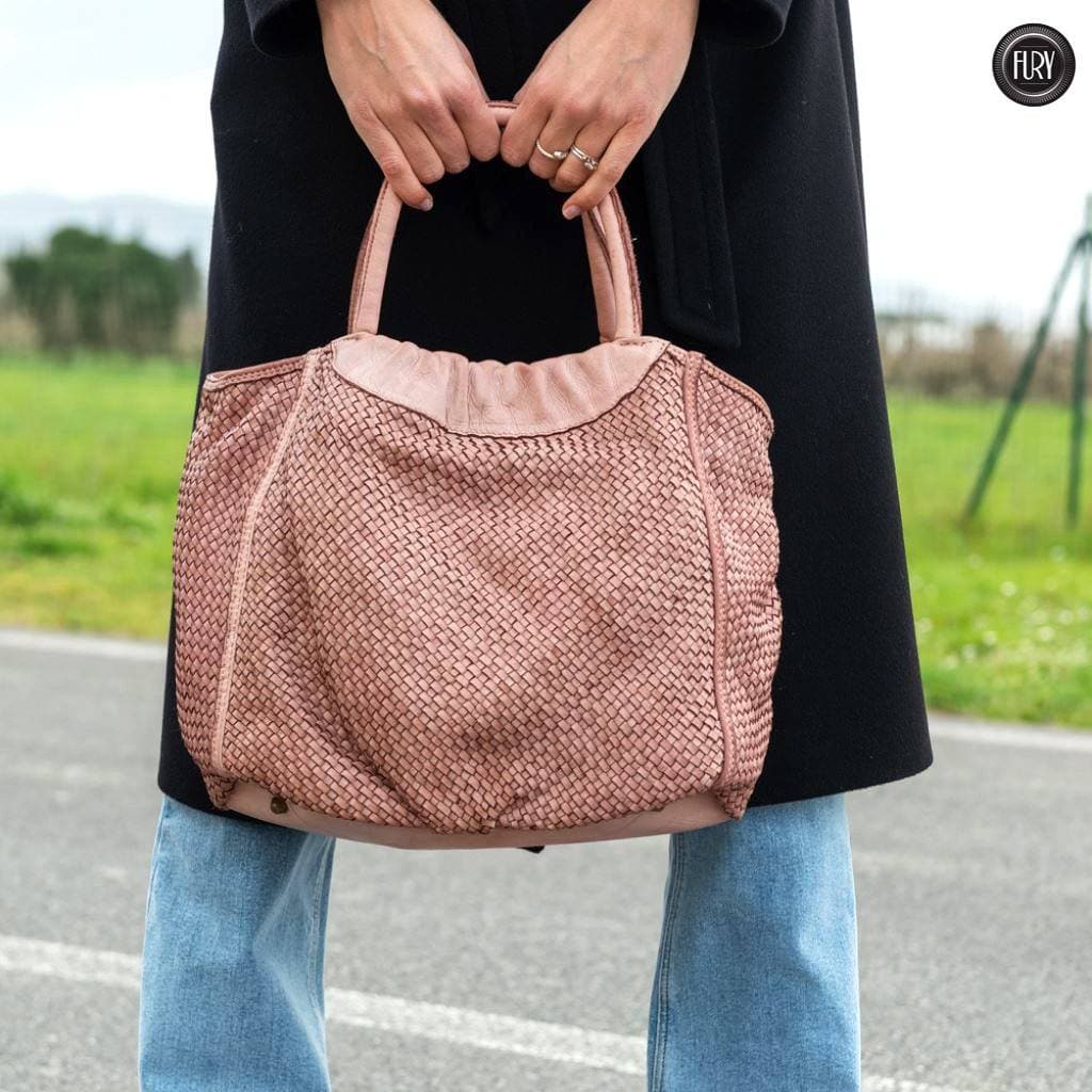 Borsa Prime in pelle intrecciata - Fury