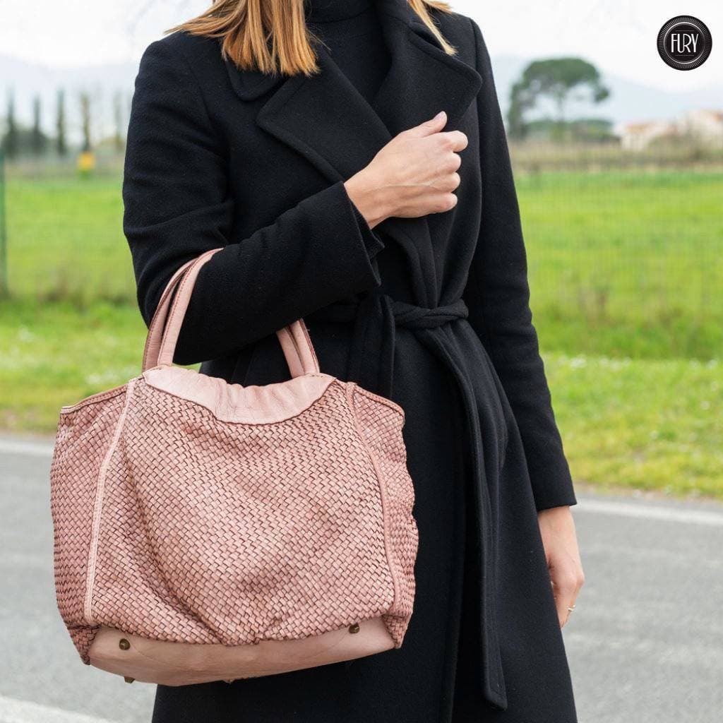 Borsa Prime in pelle intrecciata - Fury