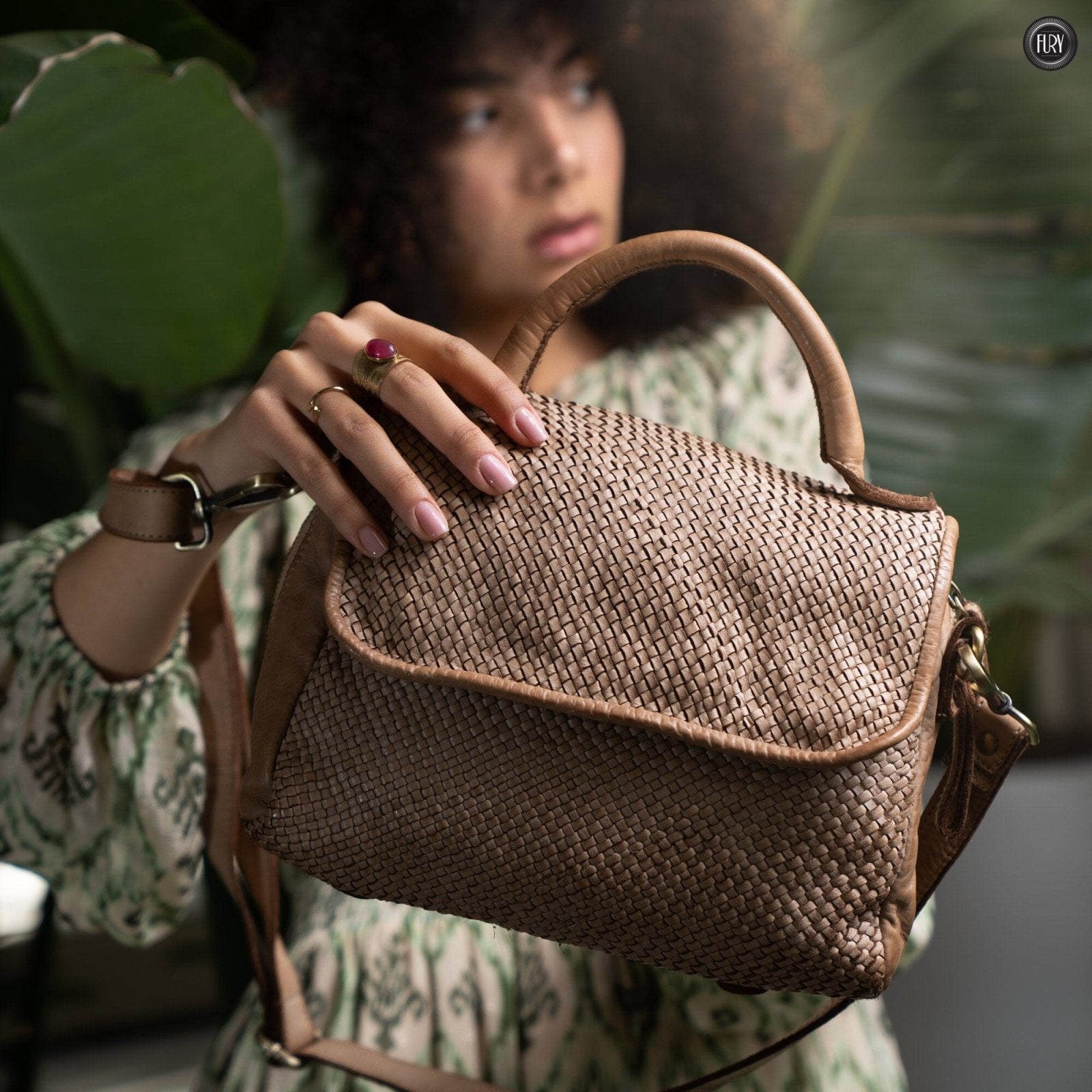Borsa Siena in pelle intrecciata - Preordine - Fury