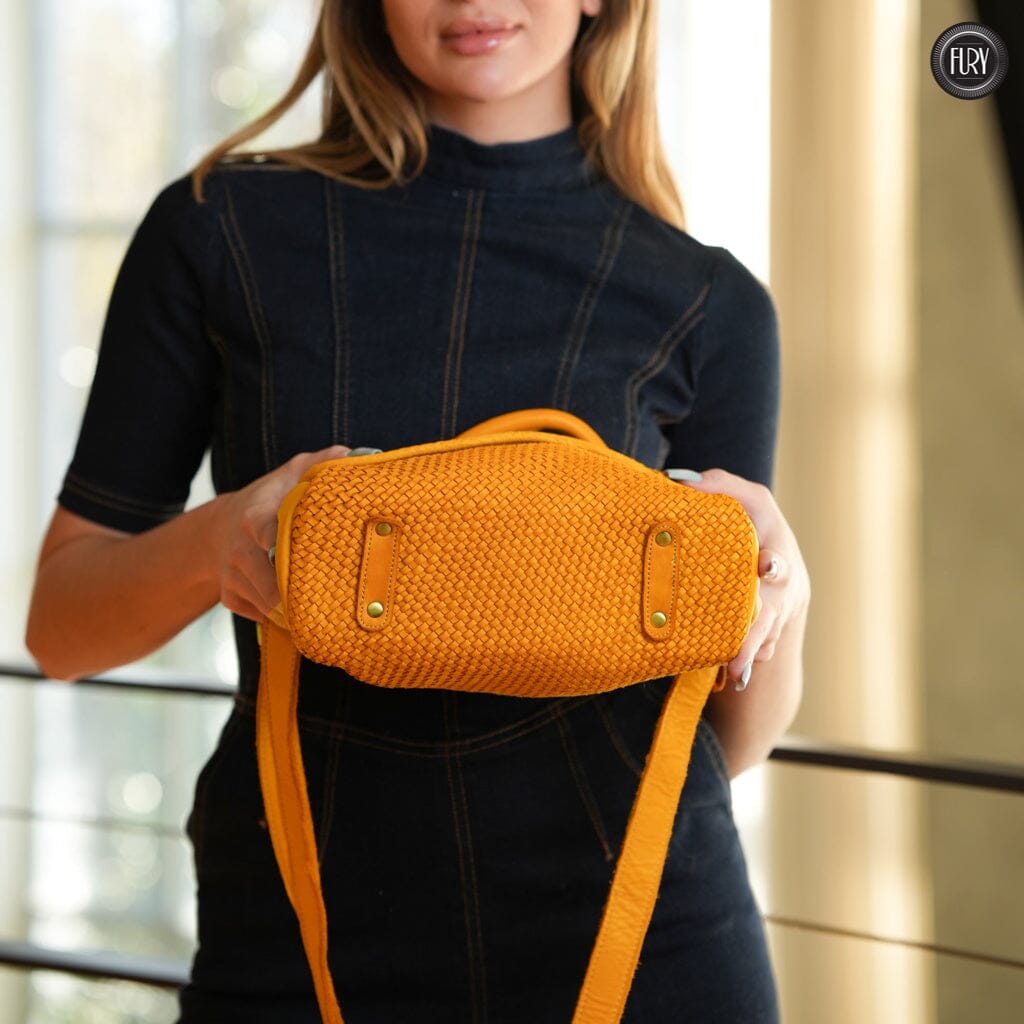 Borsa Siena Maxi in pelle intrecciata Fury