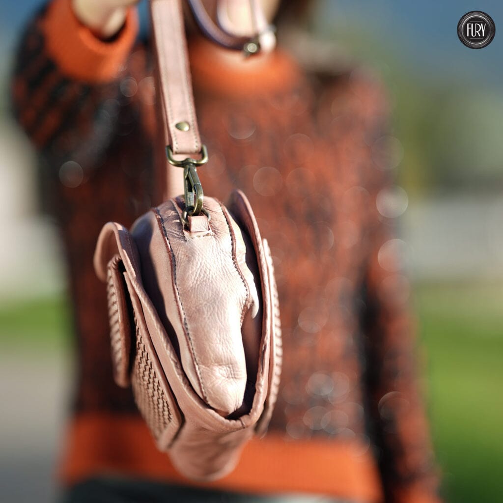 Borsetta Torino in pelle intrecciata Fury