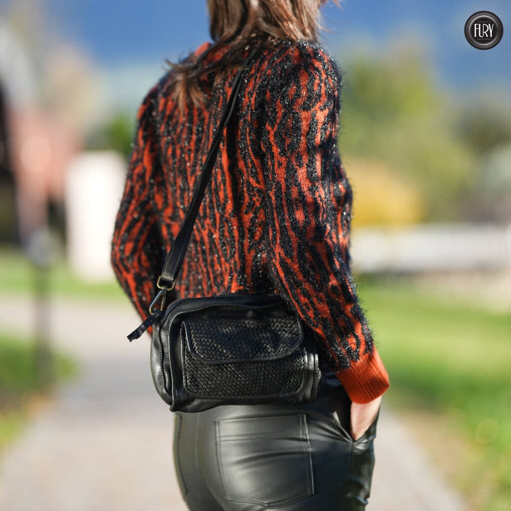 Borsetta Torino in pelle intrecciata Fury