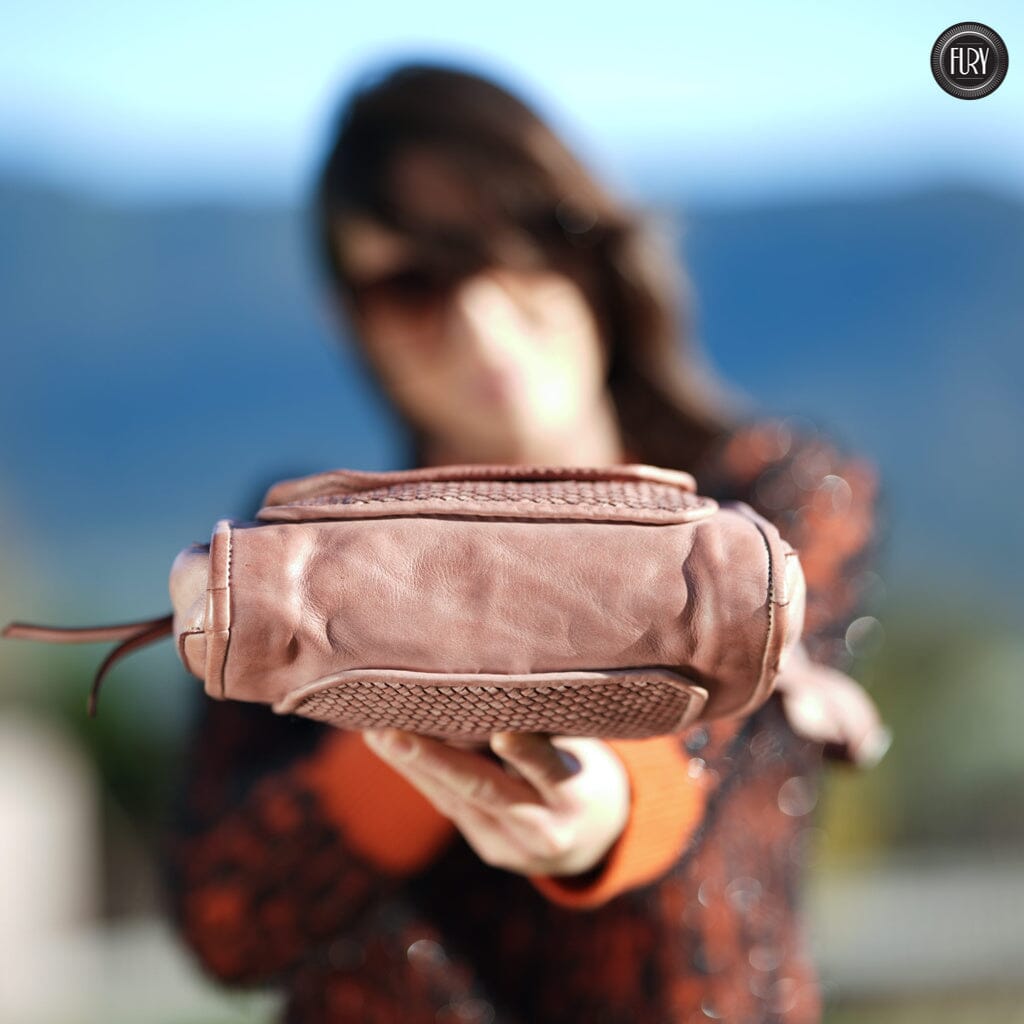 Borsetta Torino in pelle intrecciata Fury