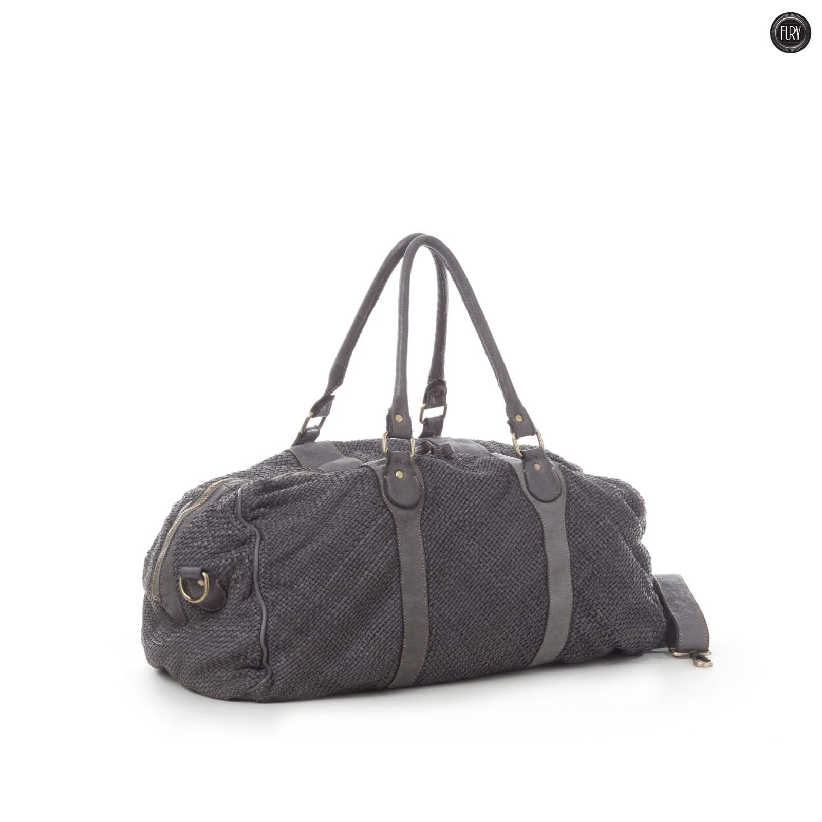 Borsone Magellano in pelle intrecciata - Fury