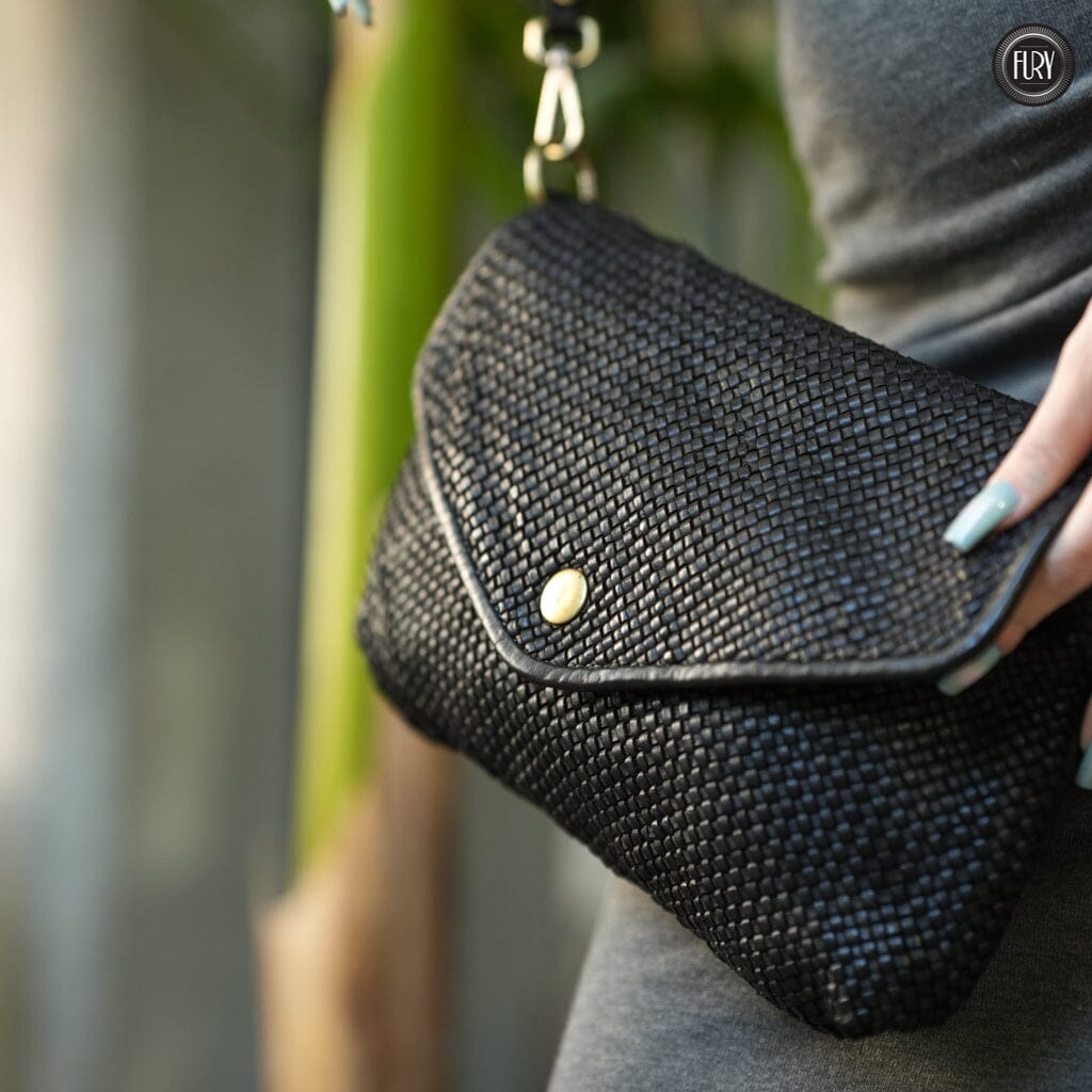 Pochette Sofia in pelle intrecciata Fury