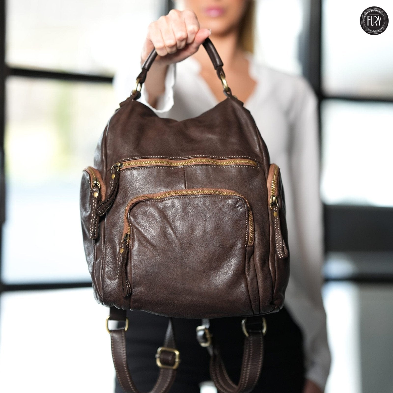 Zainetto Volterra in pelle - Fury