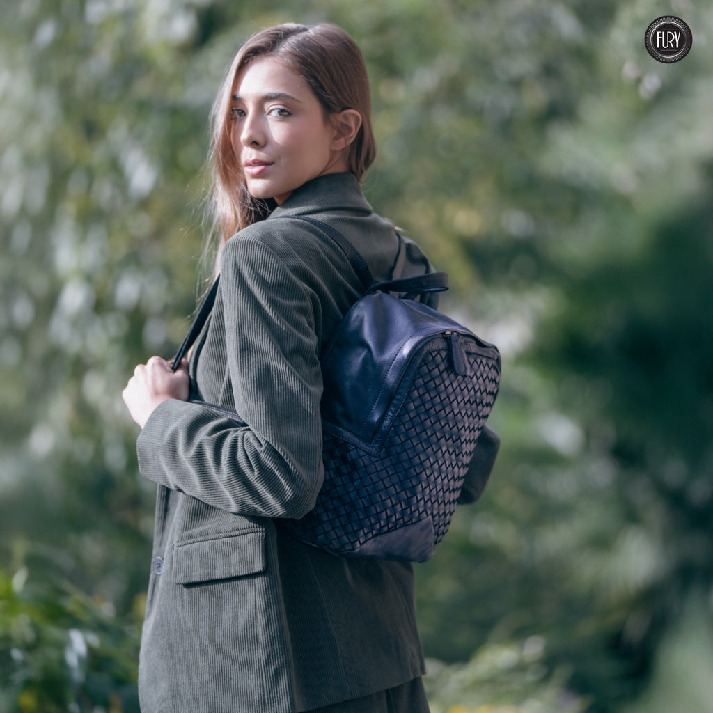 Zaino Arco in pelle intrecciata