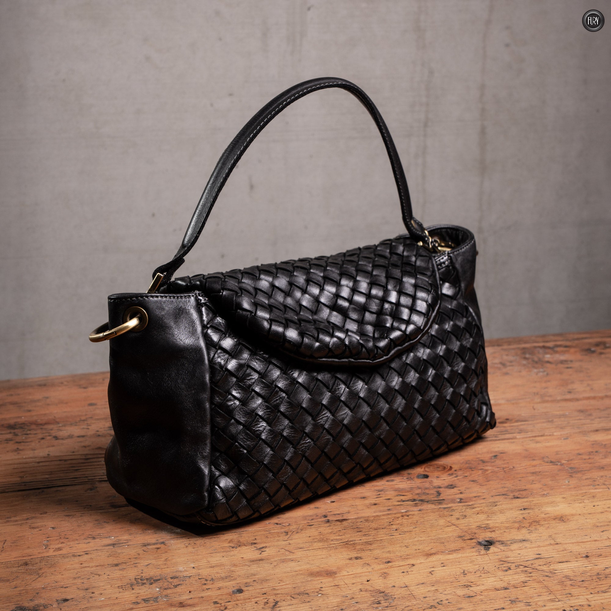 Borsetta Daria in pelle intrecciata