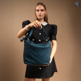 Bolso bandolera en piel trenzada