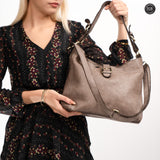 Sandy leather bag