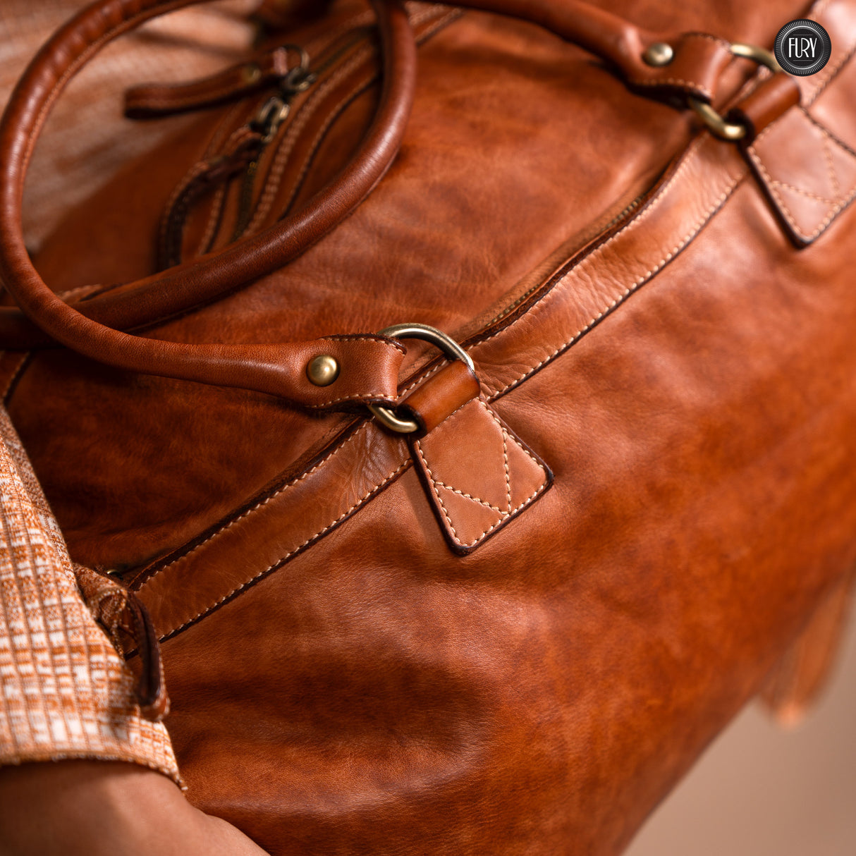 Mike leather duffle bag