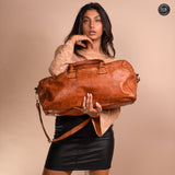 Mike leather duffle bag