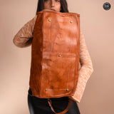 Mike leather duffle bag