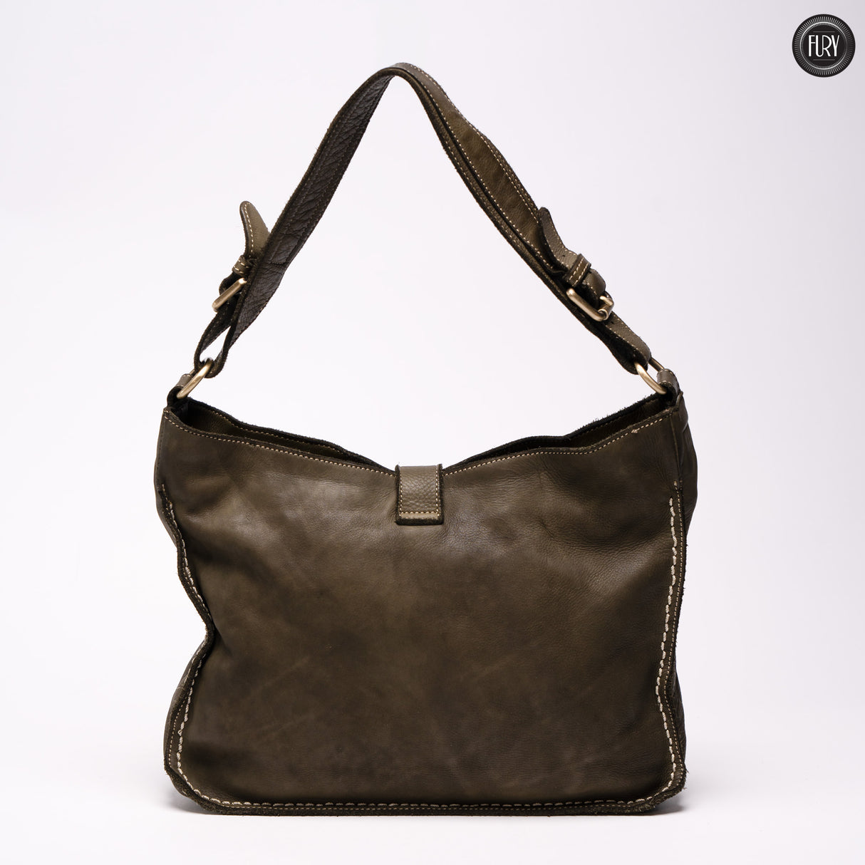 Sandy leather bag