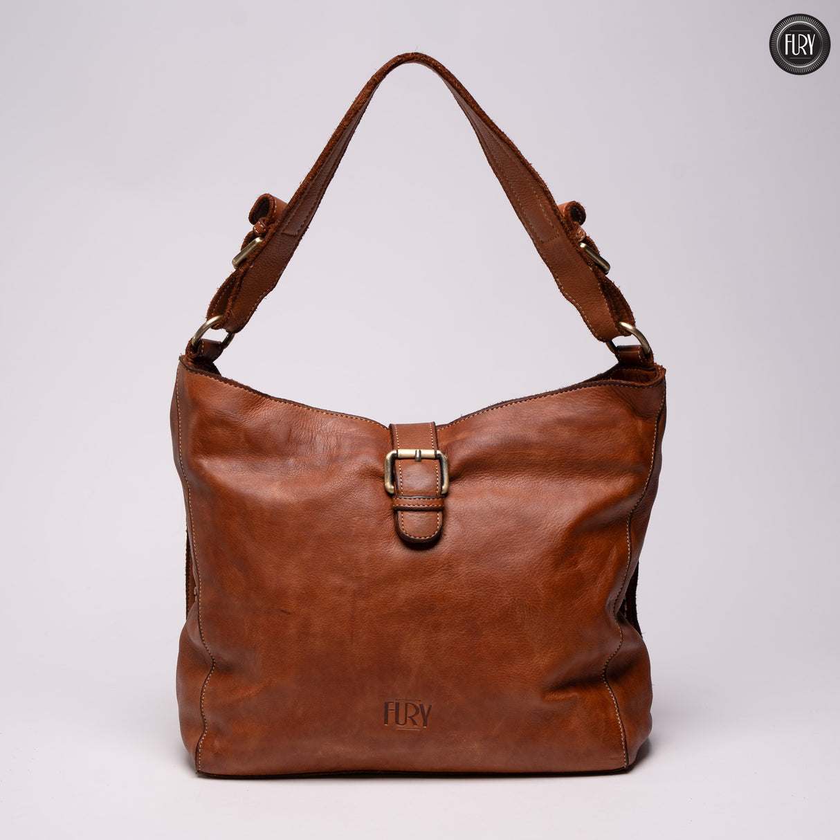 Sandy leather bag